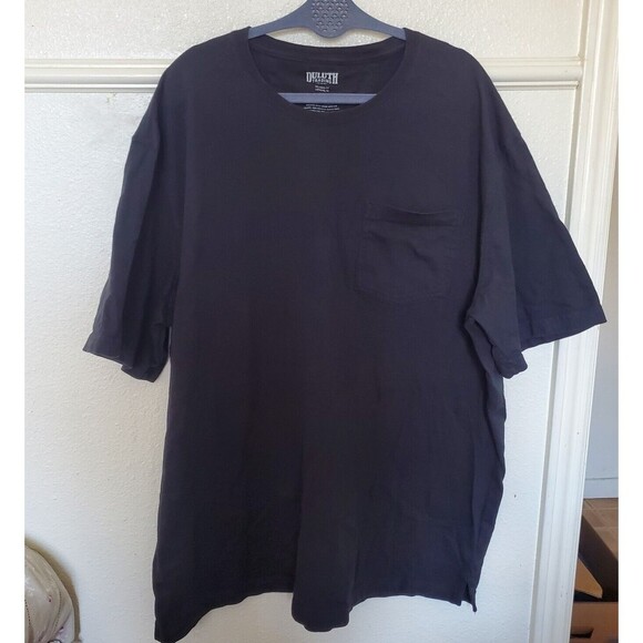 Duluth Trading Company  Longtail T Shirt Relaxed Fit Black Men's Size 2XL pocket - Picture 1 of 14